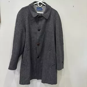 Vintage Pendleton Pure Virgin Wool Ovecoat Jacket Men’s Size 44-Long - Picture 1 of 14