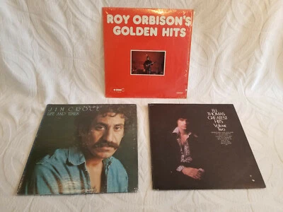 3 LP Mixed Lot ~ Roy Orbison, Jim Croce & B.J. Thomas - Image 1 of 4