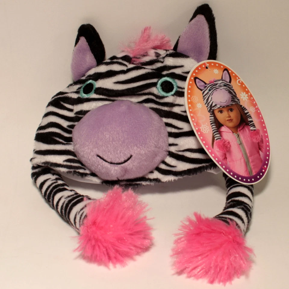 1 My Life as Purple Pink Zebra Horse Hat Costume Fit 18 American Girl Doll