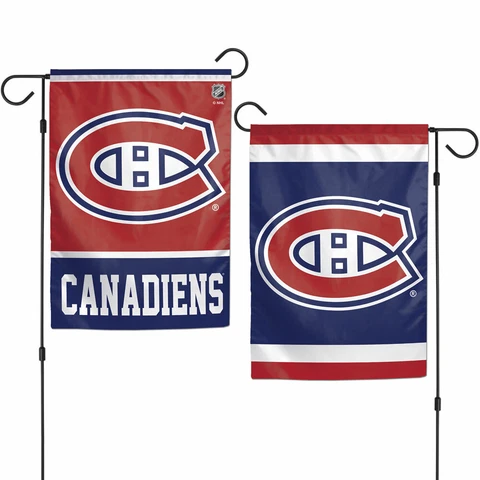 MONTREAL CANADIENS HABS DOUBLE SIDED GARDEN FLAG 12"X18" NHL LICENSED Cover