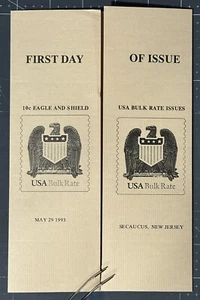USPS 1st Day Ceremony Program (May 29 1993) 10c Eagle And Shield Bulk Rate Issue - Picture 1 of 3