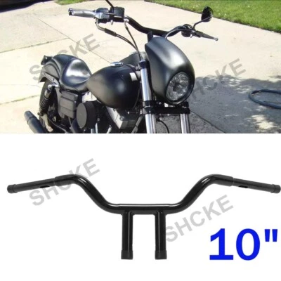 10" Rise T-Bar Handlebar Fit For Harley Softail Sportster XL 48 Dyna Low Rider - Изображение 1 из 4
