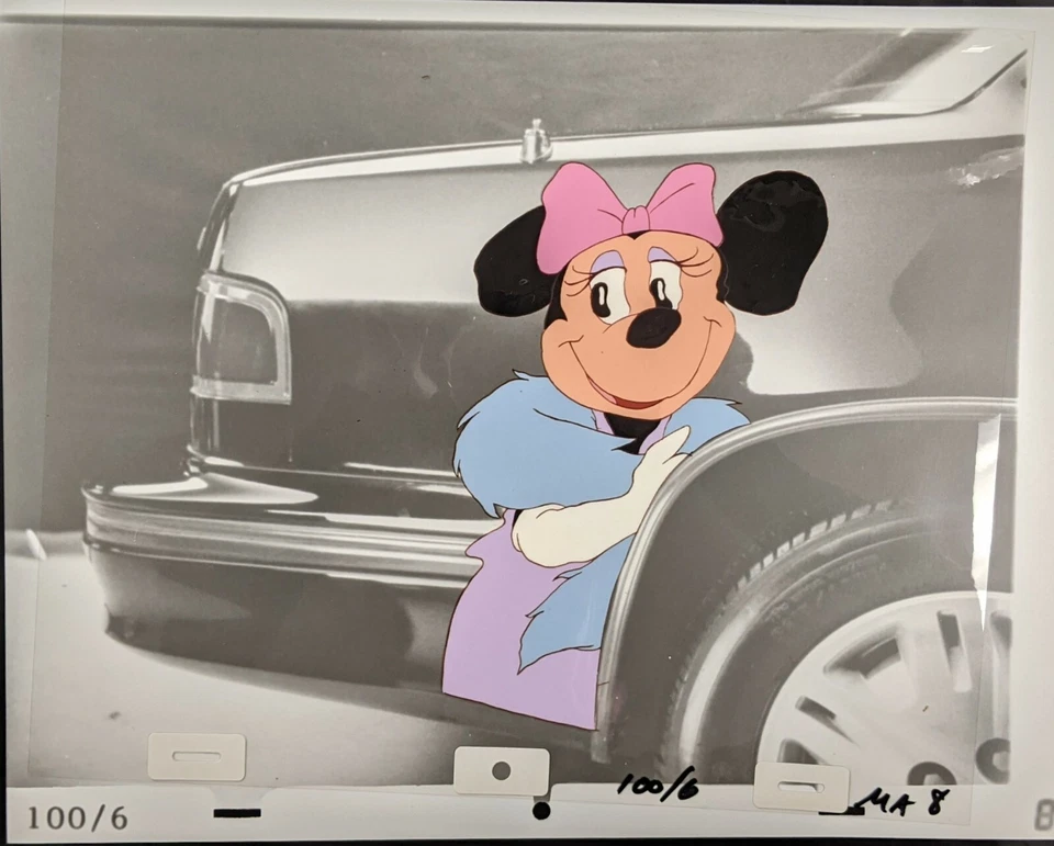Disney Chevy Lumina Car 1989 comercial producción original celda arte Minnie Mouse Foto 1 de 1