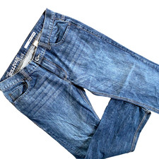 DKNY Sullivan Denim Jeans Mens 36 Straight Leg Dark Wash Non Iron