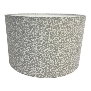 Laura Ashley Ferness Steel Fabric Lampshade - Picture 1 of 1