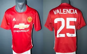 Maglietta Manchester United Valencia 2016/2017 calcio casa taglia S - Foto 1 di 6
