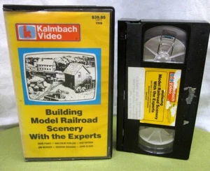 BUILDING MODEL RAILROAD SCENERY instructional Kalmbach foliage & backdrops VHS - Picture 1 of 2
