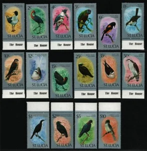 St. Lucia 1976 - Mi-Nr. 380-395 ** - MNH - Vögel / Birds (II) - Bild 1 von 2