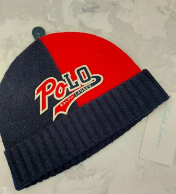 Polo Ralph Lauren Niños Arisity Logotipo Gorro Gorro Edad 9-24 MTHS Nuevo con etiquetas  Foto 1 de 4