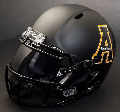 *CUSTOM* APPALACHIAN STATE MOUNTAINEERS Riddell SPEED Replica Football Helmet Cover