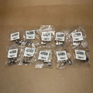 Right Angle BNC Male to BNC Female Video Cable Adapters - 90 Degree *LOT OF 10* - Picture 1 of 2