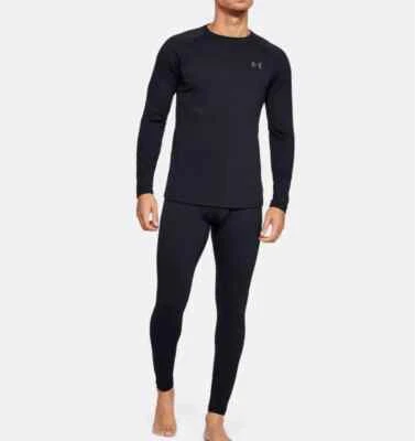 Under Armour 1382133 Men's UA ColdGear Base 2.0 Baselayer Leggings, Black LARGE - Image 1 of 4