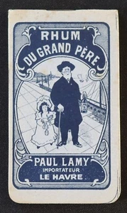 Carnet publicitaire RHUM du Grand-Père Paul Lamy Le Havre Porto José REIS - Picture 1 of 3