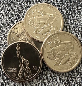 🇺🇸 2023 Indiana Car Automobiles 2 x $1 one dollar Philadelphia P Rim: A & B - Picture 1 of 2