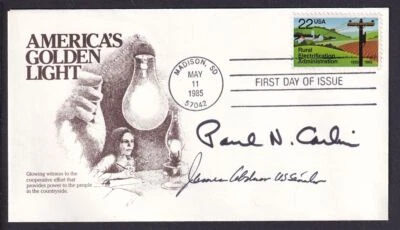 1985 Rural Electrification SD Sc 2144 FDC signed James Abnor & Paul N. Carlin - Image 1 of 2