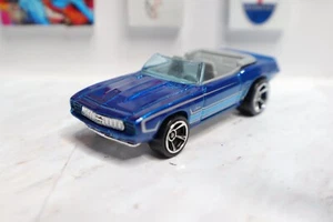 ✅ '69 Camaro Convertible Hot Wheels HW Blue 1:64 Loose - Picture 1 of 5