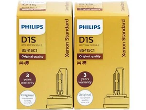2X Xenon D1S Lamp Philips Headlight Burner Xenstart 85415C1 Standard 854 AM - Picture 1 of 9