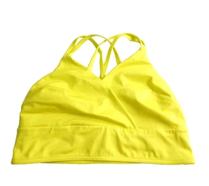 Sujetador Soma Sport Para Mujer Mediano Yoga Tirantes Espalda Amarillo Verde Frente Cruzado Usado en Excelente Condición - Imagen 1 de 3