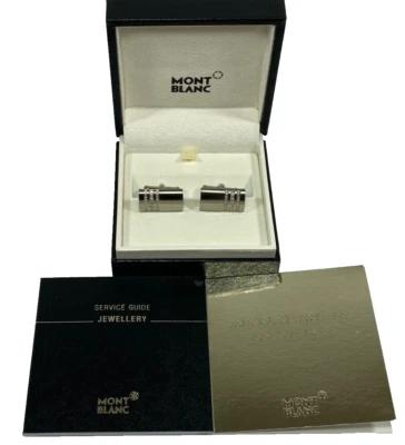 НОВЫЙ MONTBLANC ПРЯМОУГОЛЬНЫЙ 3 КОЛЬЦА VVS G ЦВЕТ БРИЛЛИАНТ ЗАПОНКИ #102693 ~ $2490 - Изображение 1 из 4