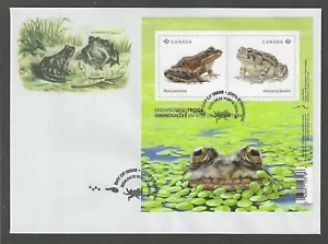 2024 Endangered Frogs Limited FDC with Souvenir Sheet - Picture 1 of 1