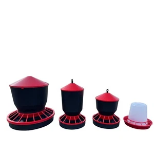  Futterautomat aus Kunststoff für  Geflügelarten Futtertrog Geflügel 3/6/10/22kg - Bild 1 von 20