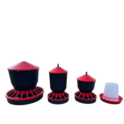  Futterautomat aus Kunststoff für  Geflügelarten Futtertrog Geflügel 3/6/10/22kg - Bild 1 von 4