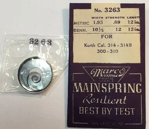 MARCO MAINSPRING 3263 FOR KURTH Cal. 314-314B & 300-310 NOS!!! - Imagen 1 de 1