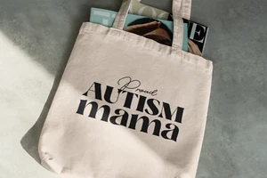 Orgulloso Autismo Mamá Bolso de Mano Comestibles Compras Día de la Madre Regalo Día de Concientización - Imagen 1 de 6