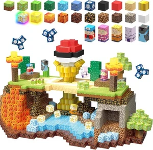 Juego de juguetes de construcción bloques magnéticos de 200 piezas, iluminación construcción 3D magnética... - Imagen 1 de 6