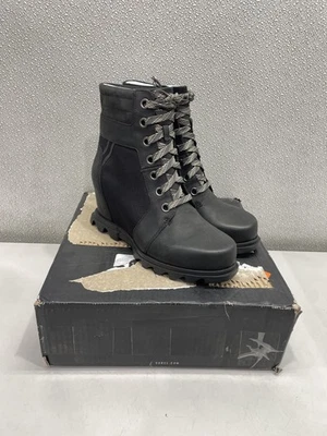 Bota Impermeable Sorel Joan Of Arctic Wedge III Lexie Para Mujer US 9, Negra Foto 1 de 4