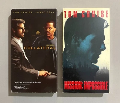 2 VHS Movies Tom Cruise: Mission Impossible & Collateral - Image 1 of 4