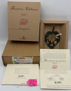 Alfiletero Rana Steiff 1903 Réplica 420368 con Certificado de Autenticidad 2003 - Imagen 1 de 7