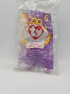 Ty Happy The Hippo Teenie Beanie Baby Spielzeug McDonalds Happy Meal Spielzeug Neu #6 - Bild 1 von 2