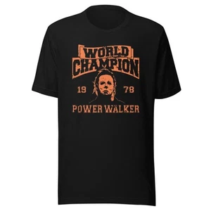 Mike Myers Tshirt World Champion 1978 Power Walker Kurzarm Rundhals Oberteil - Bild 1 von 7