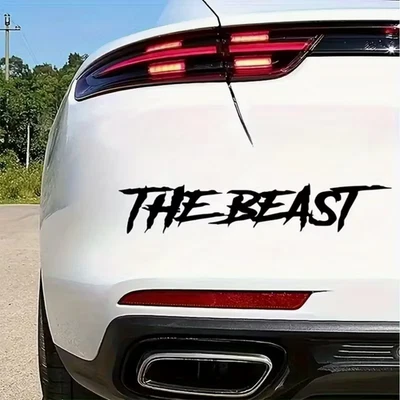 2x THE BEAST Die Bestie Auto Aufkleber Sticker Folie Tattoo - Bild 1 von 2