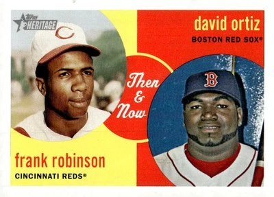 2008 Topps Heritage #TN9 Frank Robinson / David Ortiz Then & Now — 第 1/2 张图片