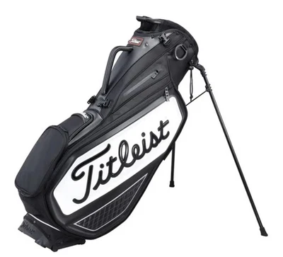Titleist Premium Stand Bag Black White 9in 4way Divider TB20SXSF Lightweight Men - Image 1 of 4