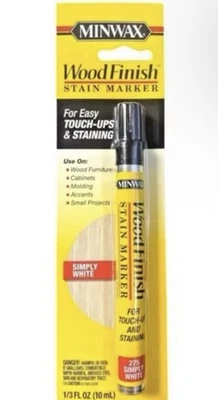 Marcador de manchas con acabado de madera Minwax, simplemente blanco 275, 1/3 fl oz Foto 1 de 3