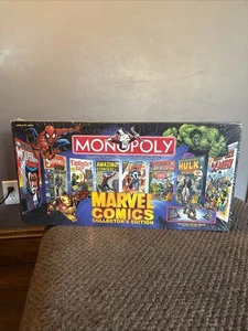 MONOPOLY MARVEL COMICS COLLECTOR'S EDITION USAOPOLY 1999 FACTORY SEALED - Picture 1 of 8