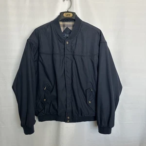 Vintage La Paz by Catalina Full Zip Bomber Jacket Quilt Lined Navy Large #090 - Picture 1 of 24