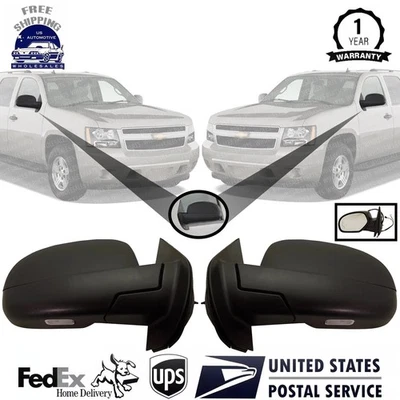 Nuevo espejo retrovisor lateral derecho y derecho térmico texturizado para Chevy Suburban Yukon Tahoe 2007-2014 Foto 1 de 4