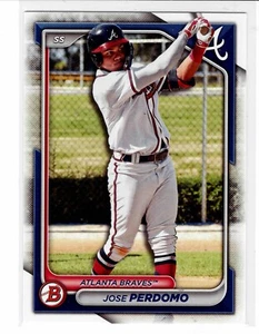 Jose Perdomo Atlanta Braves 2024 Bowman Draft *** - Picture 1 of 2