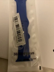 Silicone watch band 38/40/41mm Royal Blue - Picture 1 of 4