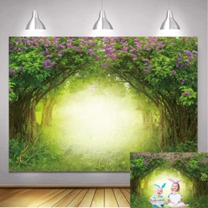 Fantasía Bosque Paisaje Telón de fondo Cortinas de habitación Jardín Naturaleza Decoración Accesorios - Imagen 1 de 9