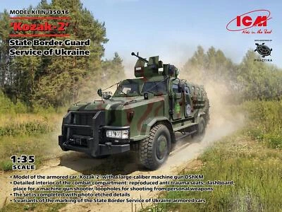 1:35 ICM KIT Kozak-2 State Border Guard Service Of Ukraine Kit ICM35016 - Immagine 1 di 2