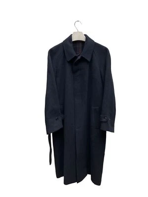 Yves Saint Laurent Super Heavy Navy Wool Belted OverCoat Size 50 / M - Image 1 of 4