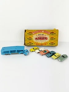 Vintage Matchbox SERIES Car Transporter Set G-2 COMPLETE W/ BOX Moko Lesney - Picture 1 of 17