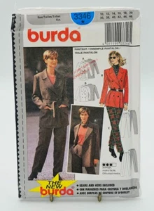 Pattern Misses Jacket and Pants Size 10-20 Burda 3346 - Picture 1 of 2