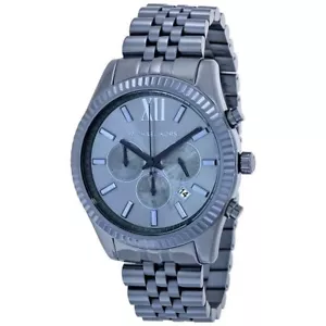 MICHAEL KORS LEXINGTON CHRONOGRAPH MENS WATCH MK8480 BLUE - WARRANTY -RRP 279.00 - Picture 1 of 2