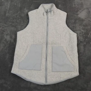Smartwool Reversible Vest Womens Large Gray Anchor Line Pockets SW019268 Outdoor - Picture 1 of 11